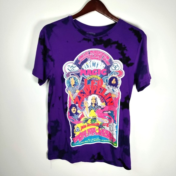 Led Zeppelin S Shirt Electric Magic Wembley England Purple Tie Dye Souvenir Art - Picture 2 of 11